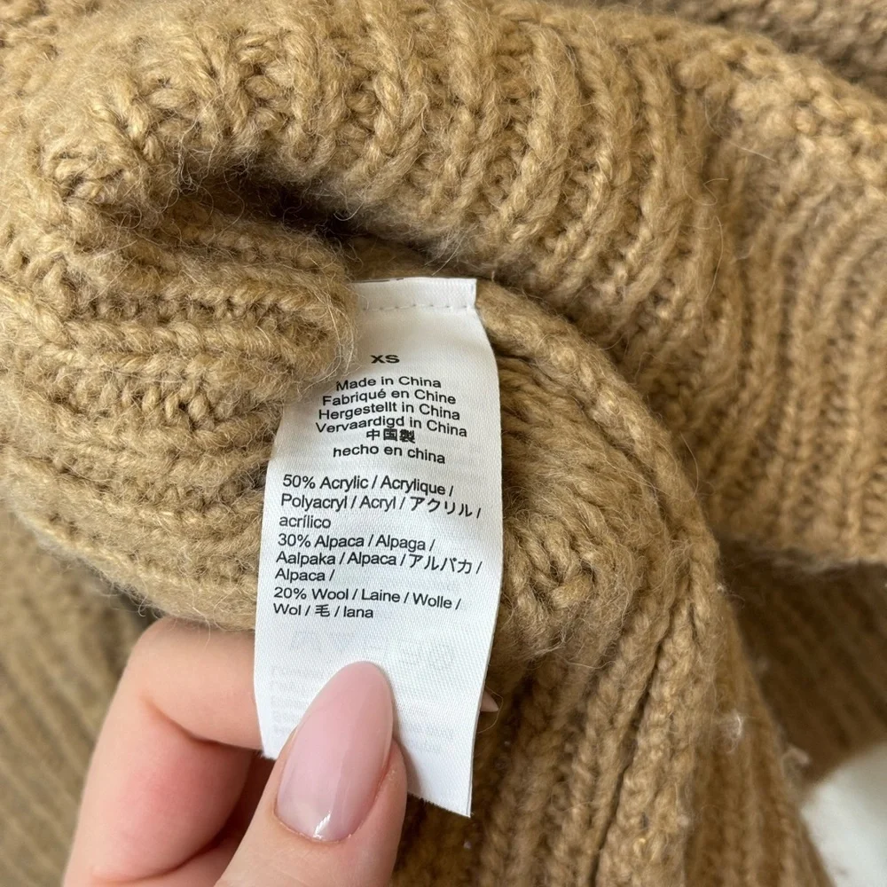 J.Crew Cable Knit Pointelle Sweater With Popcorn Flowers Size XS